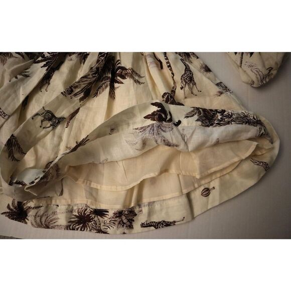 Banana Republic 849578-04 Women's Sz XS Beige Safari Landscape Linen Dress - Picture 10 of 15